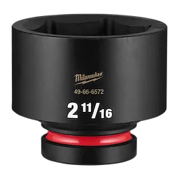 SHOCKWAVE Impact Duty 1" Drive 2-11/16" Standard 6 Point Socket standing upright with size marking visible.