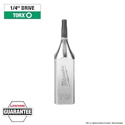 1/4" Drive T10 Torx Bit Socket