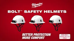 Milwaukee® BOLT™ Canadian Safety Helmets