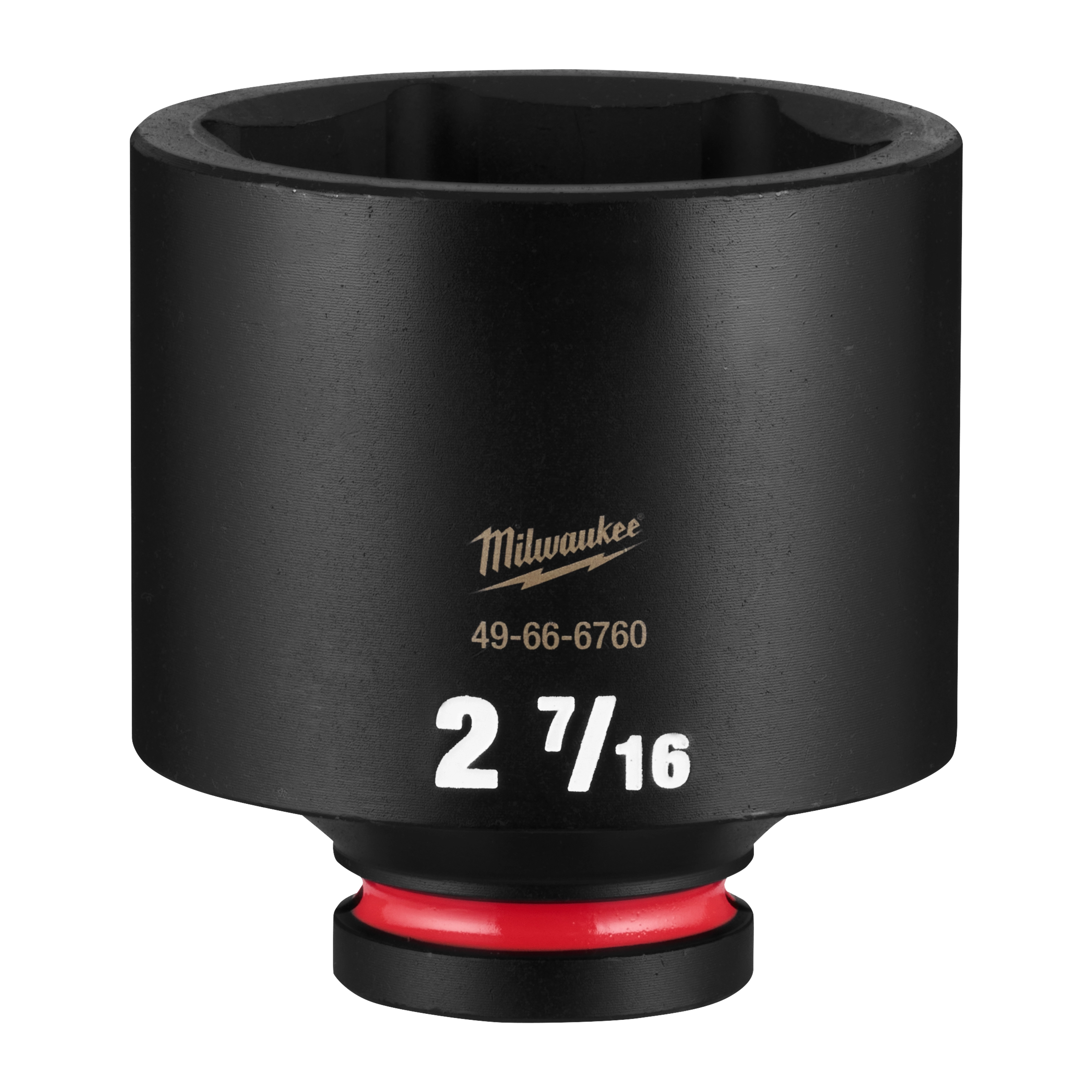 SHOCKWAVE Impact Duty 3/4" Drive 2-7/16" Deep 6 Point Socket standing upright against a plain background.