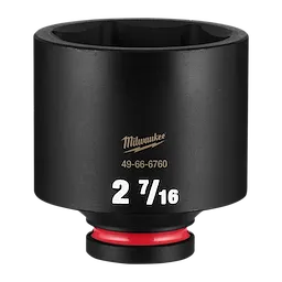 SHOCKWAVE Impact Duty 3/4" Drive 2-7/16" Deep 6 Point Socket standing upright against a plain background.