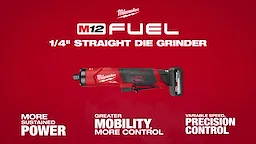 M12 FUEL Straight Die Grinder Video.