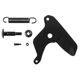 1-1/4" Pole Pruner Blade assembly includes a black cutting blade, a spring, bolt, nut, and securing components arranged on a white background.