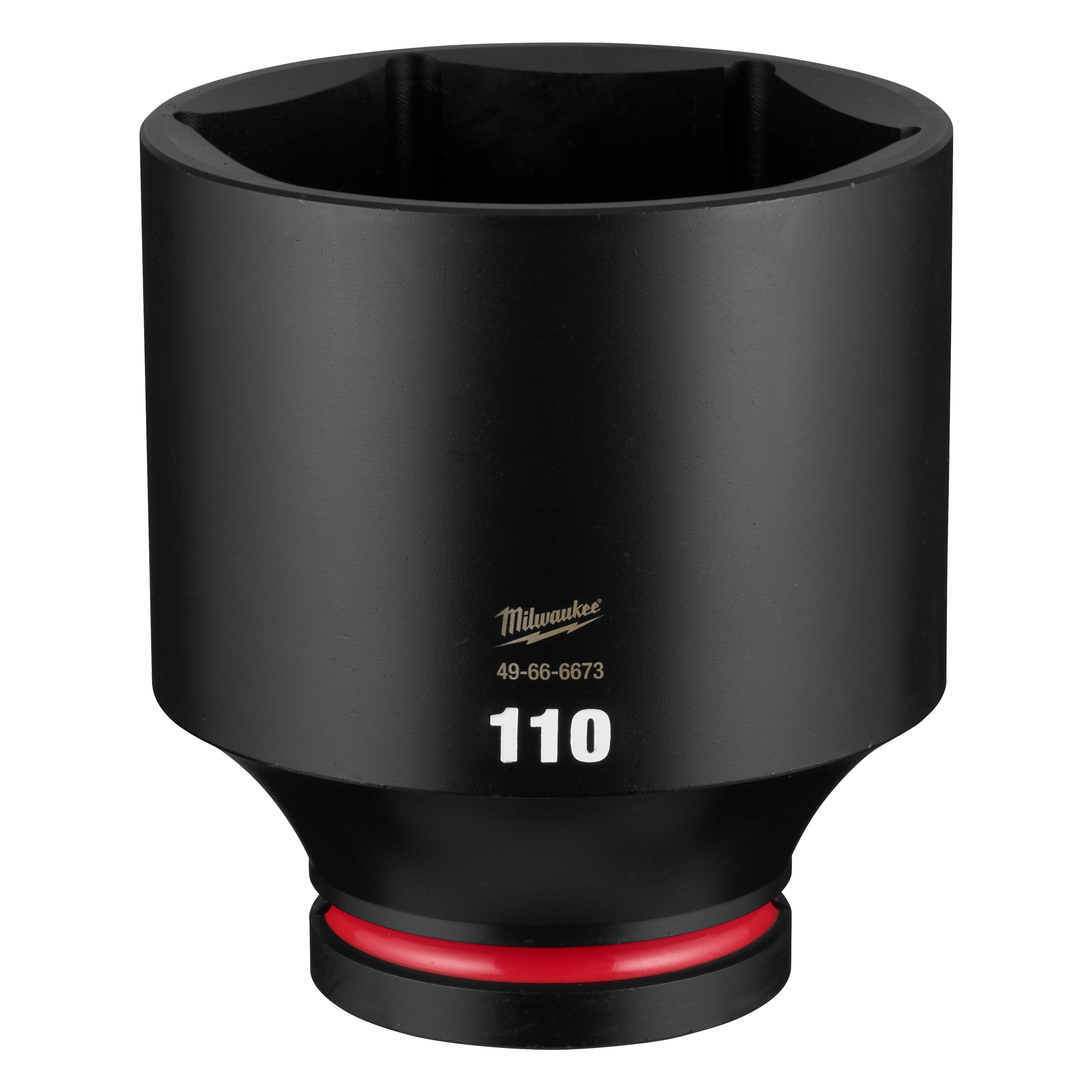 SHOCKWAVE Impact Duty 1" Drive 110mm Deep 6 Point Socket standing upright on a plain background.
