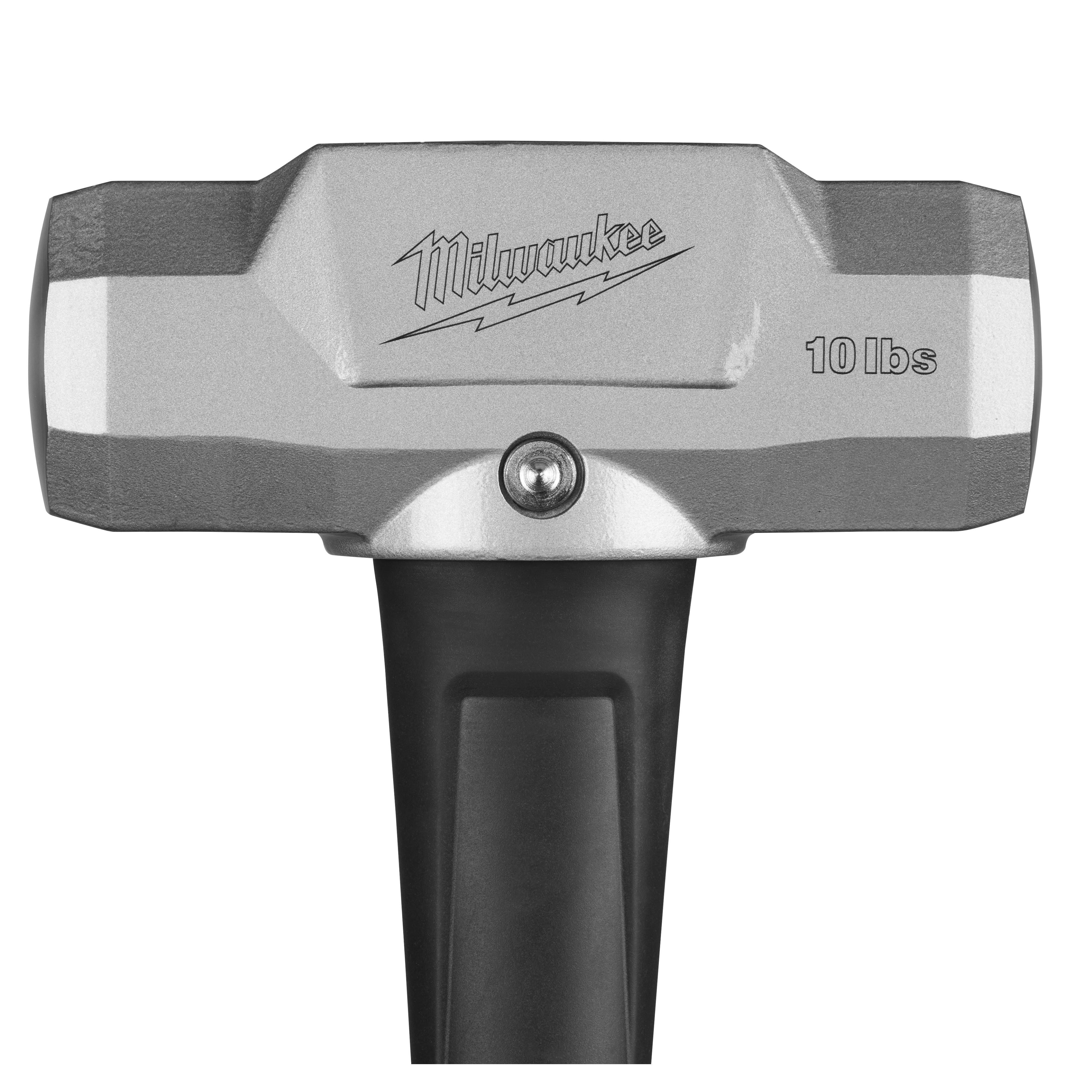 10lb Sledge Hammer with 36" handle. The head features a matte finish and engraved weight. The handle is black and textured.