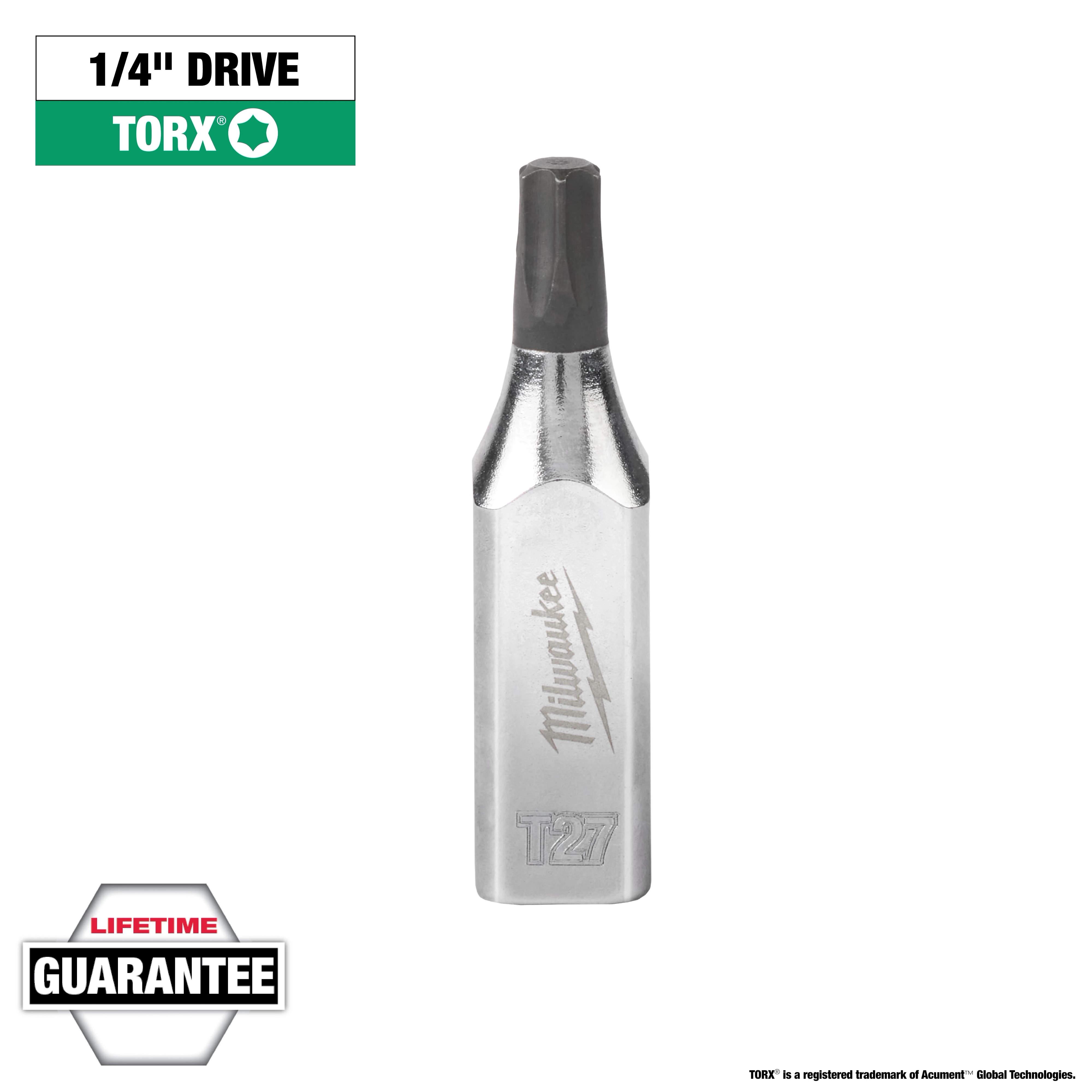 1/4" Drive T27 Torx Bit Socket