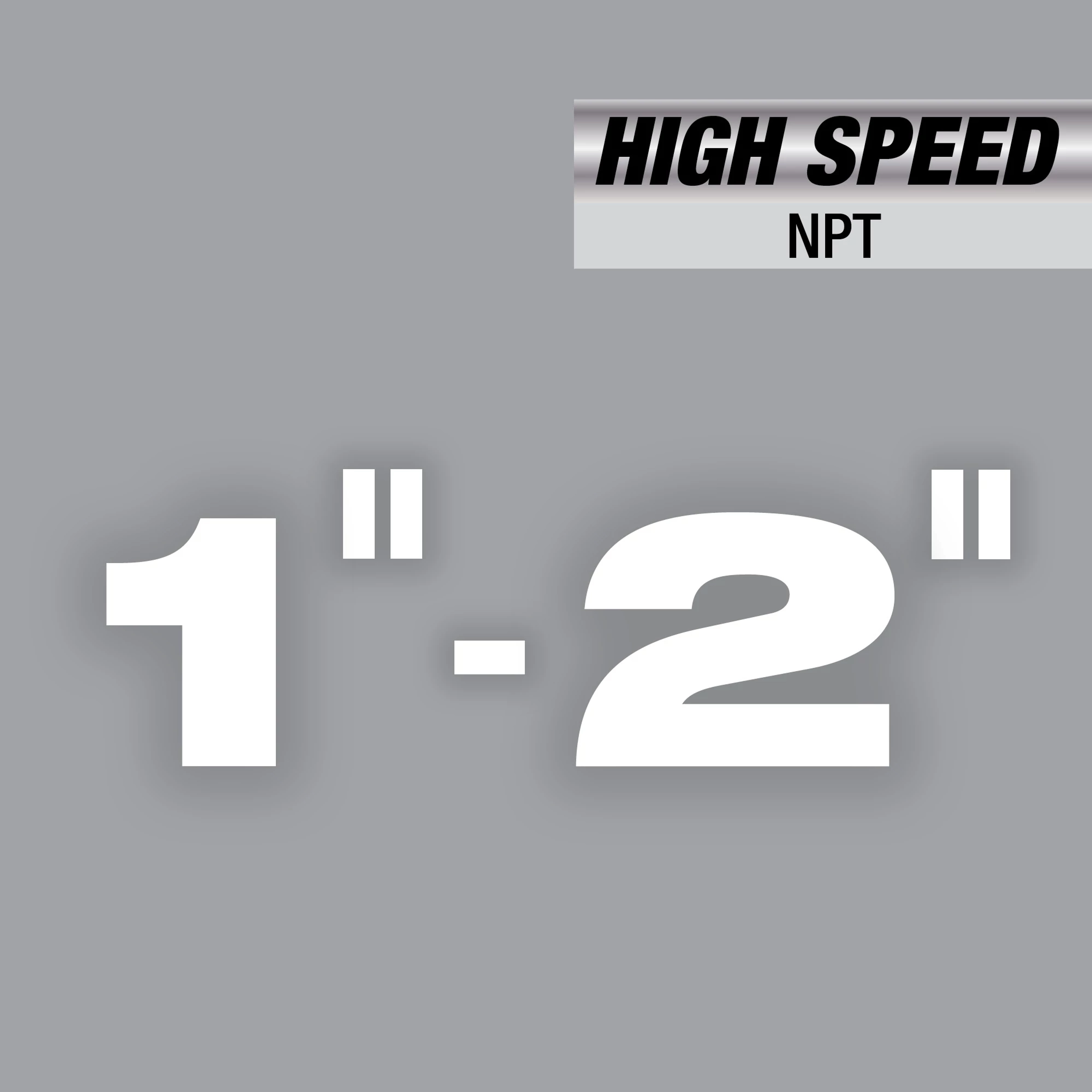 High Speed NPT Universal Dies Image Reel for threading pipes ranging from 1 inch to 2 inches in diameter.