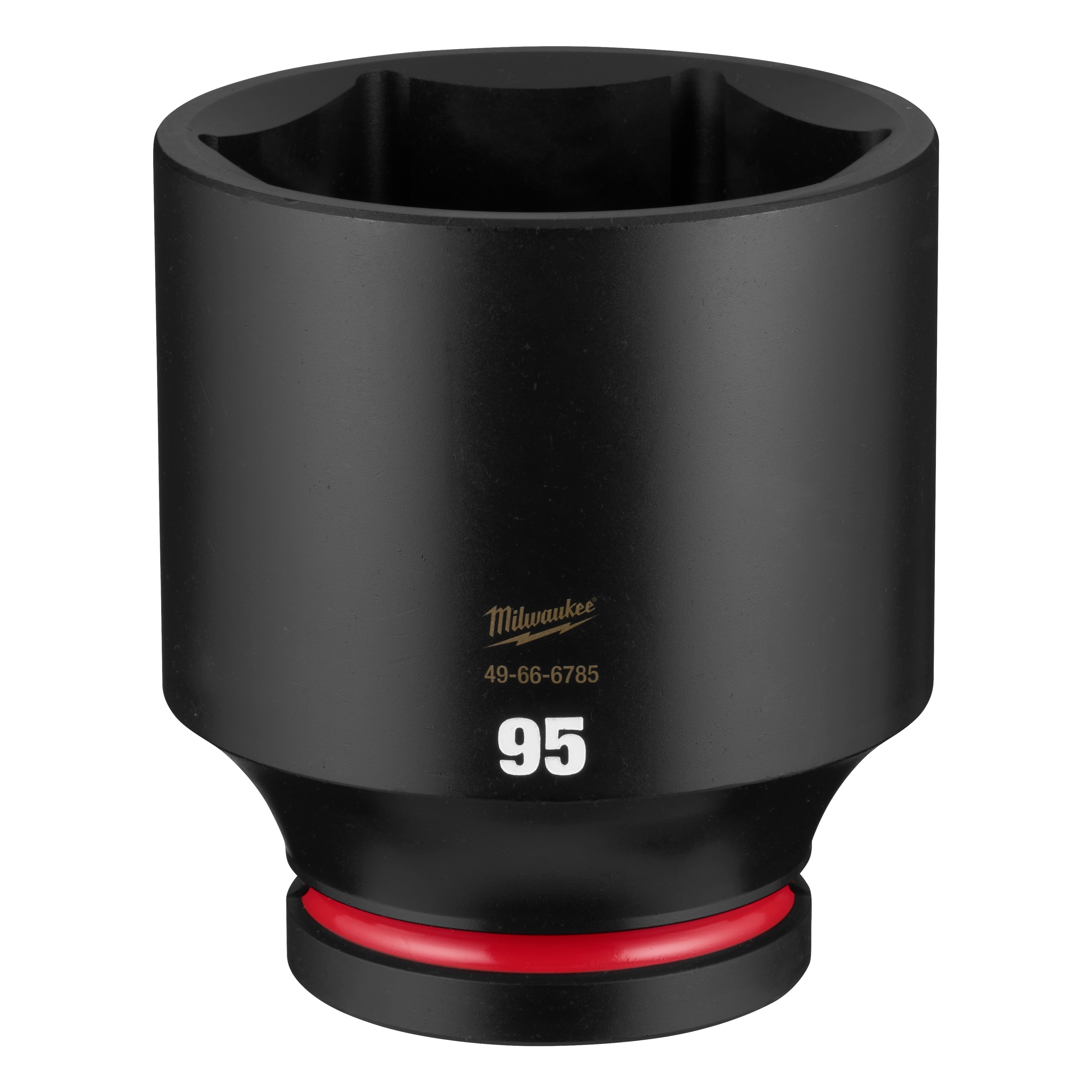 SHOCKWAVE Impact Duty 1" Drive 95mm Deep 6 Point Socket standing upright on a plain background.