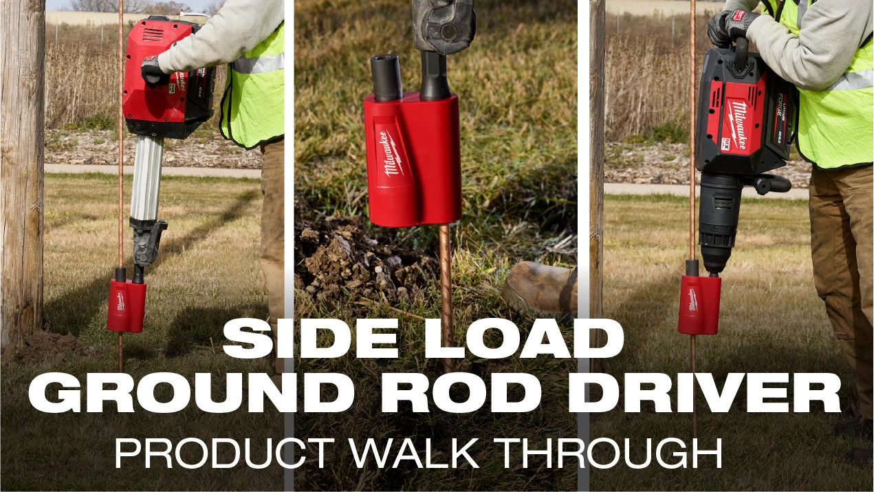 SDS Max Side Load Ground Rod Driver
1-1/8" Hex Side Load Ground Rod Driver