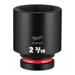 SHOCKWAVE Impact Duty 1" Drive 2-3/16" Deep 6 Point Socket standing upright on a plain background.