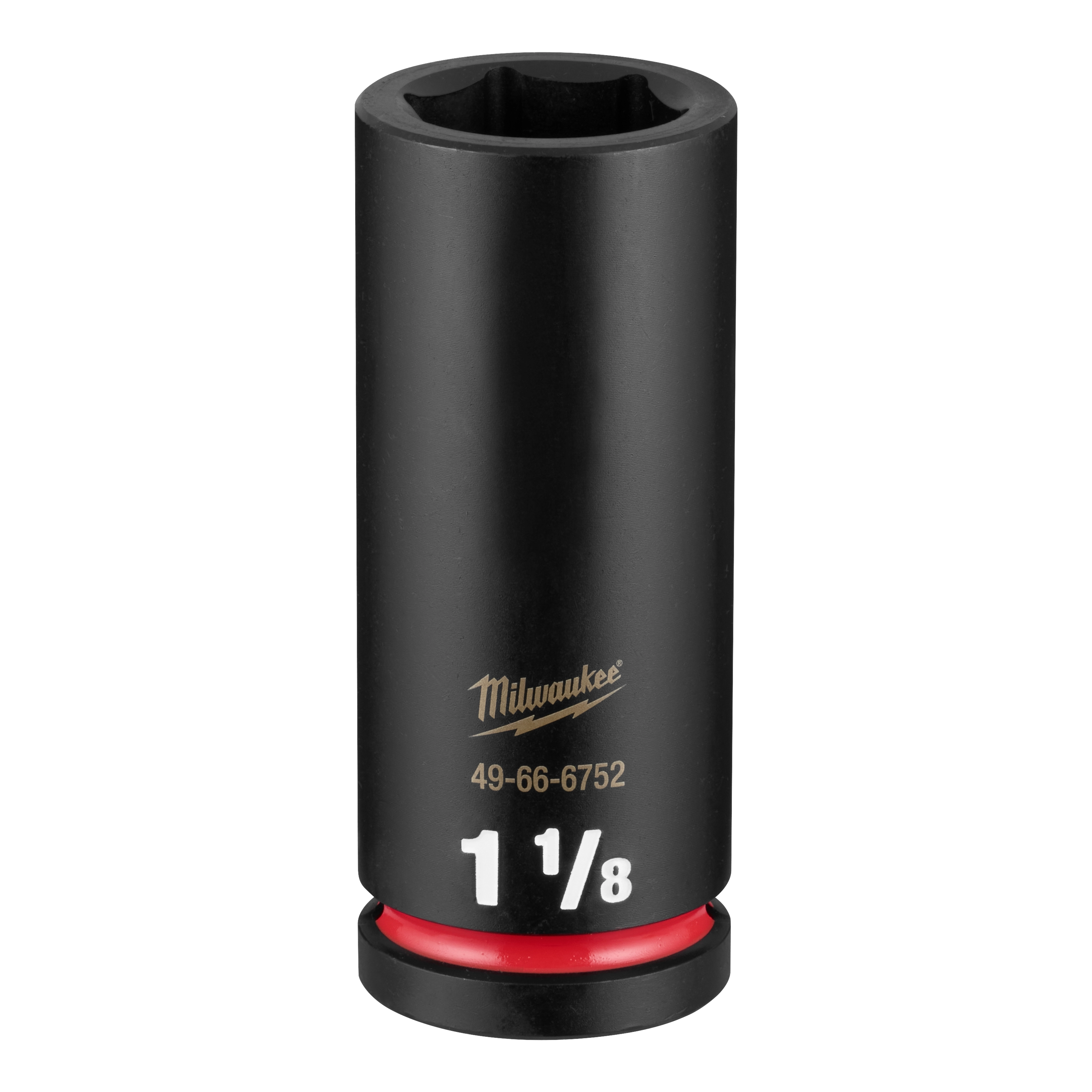 SHOCKWAVE Impact Duty 3/4" Drive 1-1/8" X-Deep 6 Point Socket standing upright on a plain background.