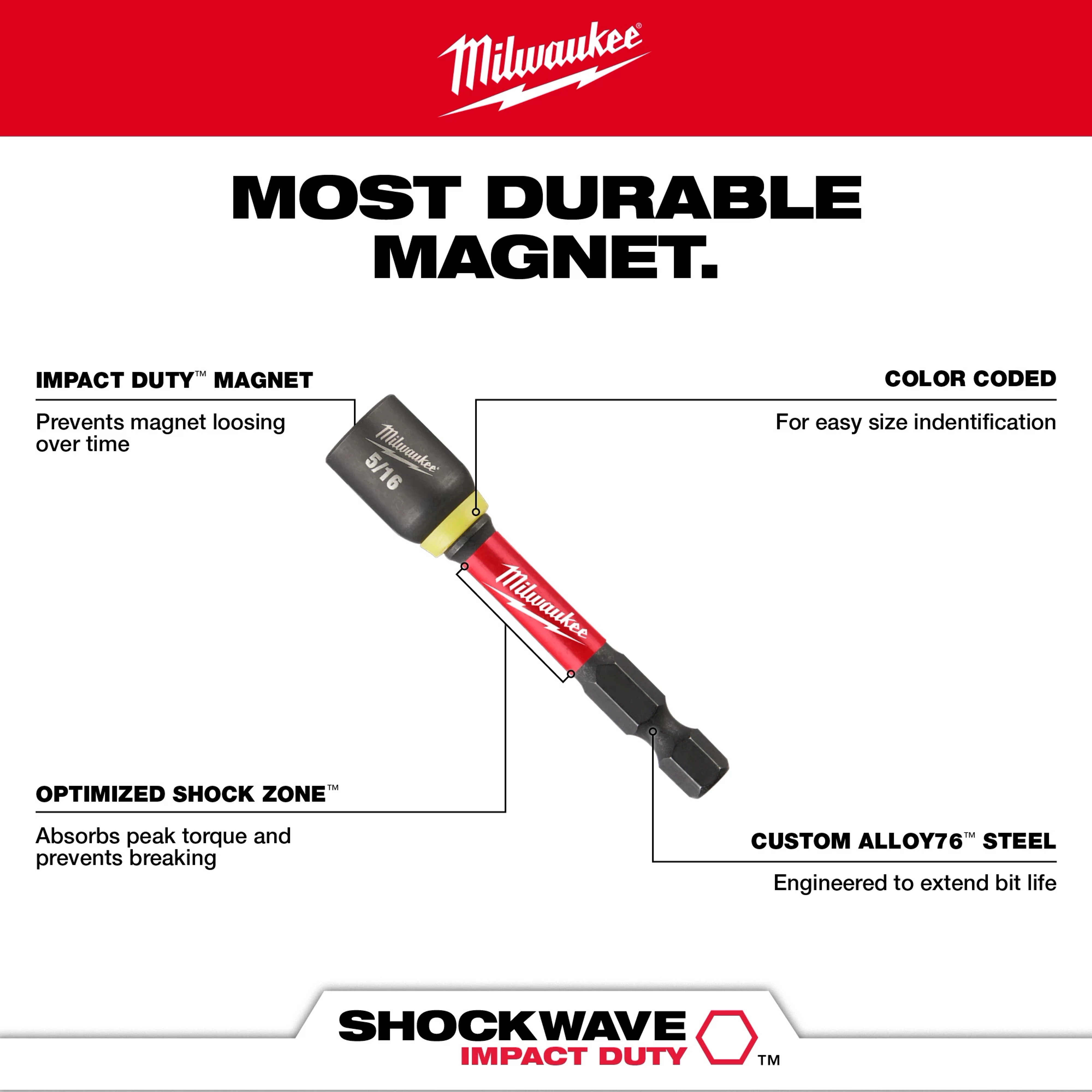 SHOCKWAVE Impact Duty™ 2-9/16" Magnetic Nut Drivers 
Walk Around