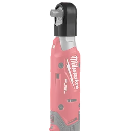 The M12 FUEL™ 3/8” Ratchet Protective Boot is a red and black protective cover designed to fit and protect the ratchet tool from wear and tear. It features the brand's logo and durable design elements suitable for rugged use.