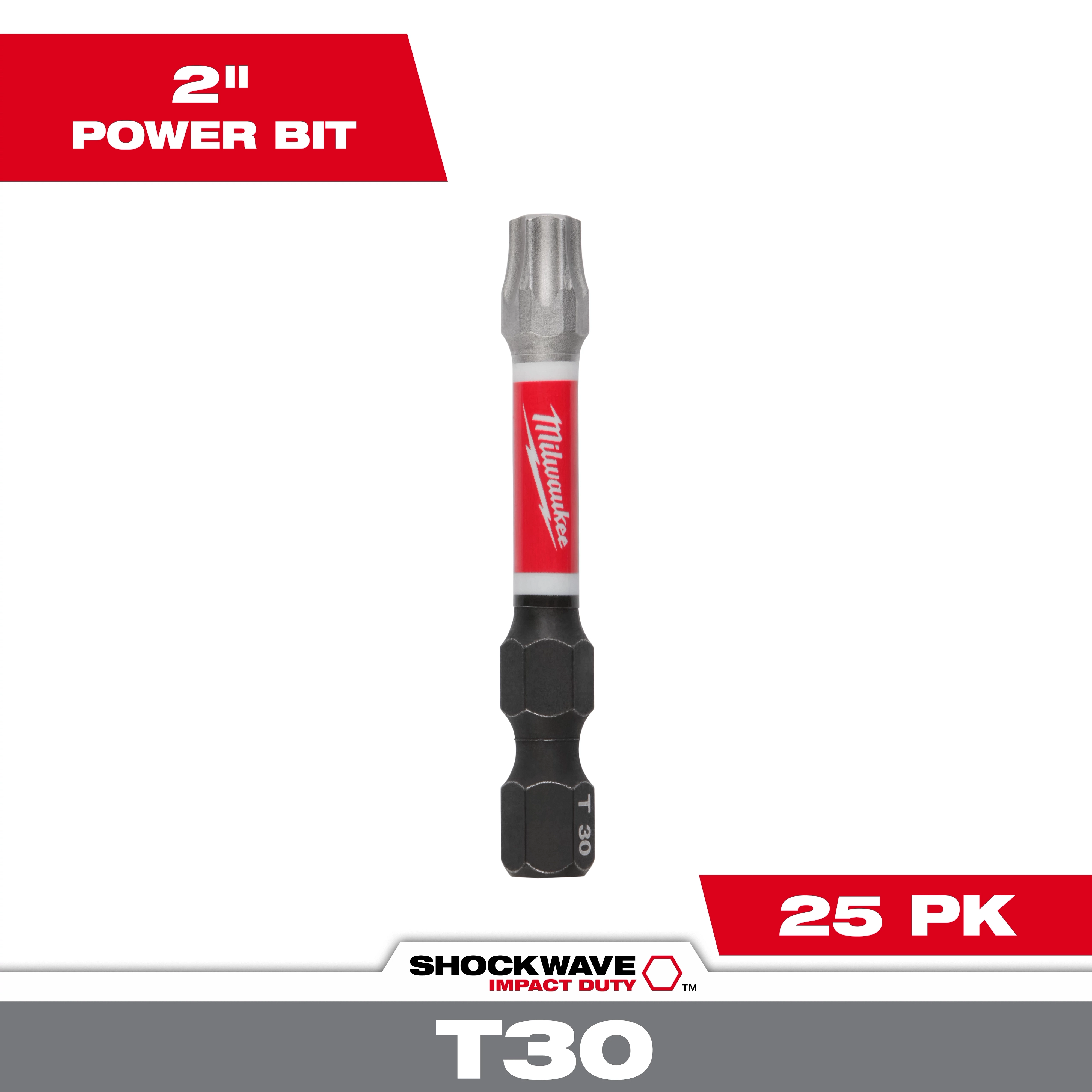 SHOCKWAVE™ 2" Impact Duty TORX® T30 Power Bits (25 PK)