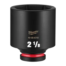 SHOCKWAVE Impact Duty 3/4" Drive 2-1/8" Deep 6 Point Socket standing upright on a plain background.