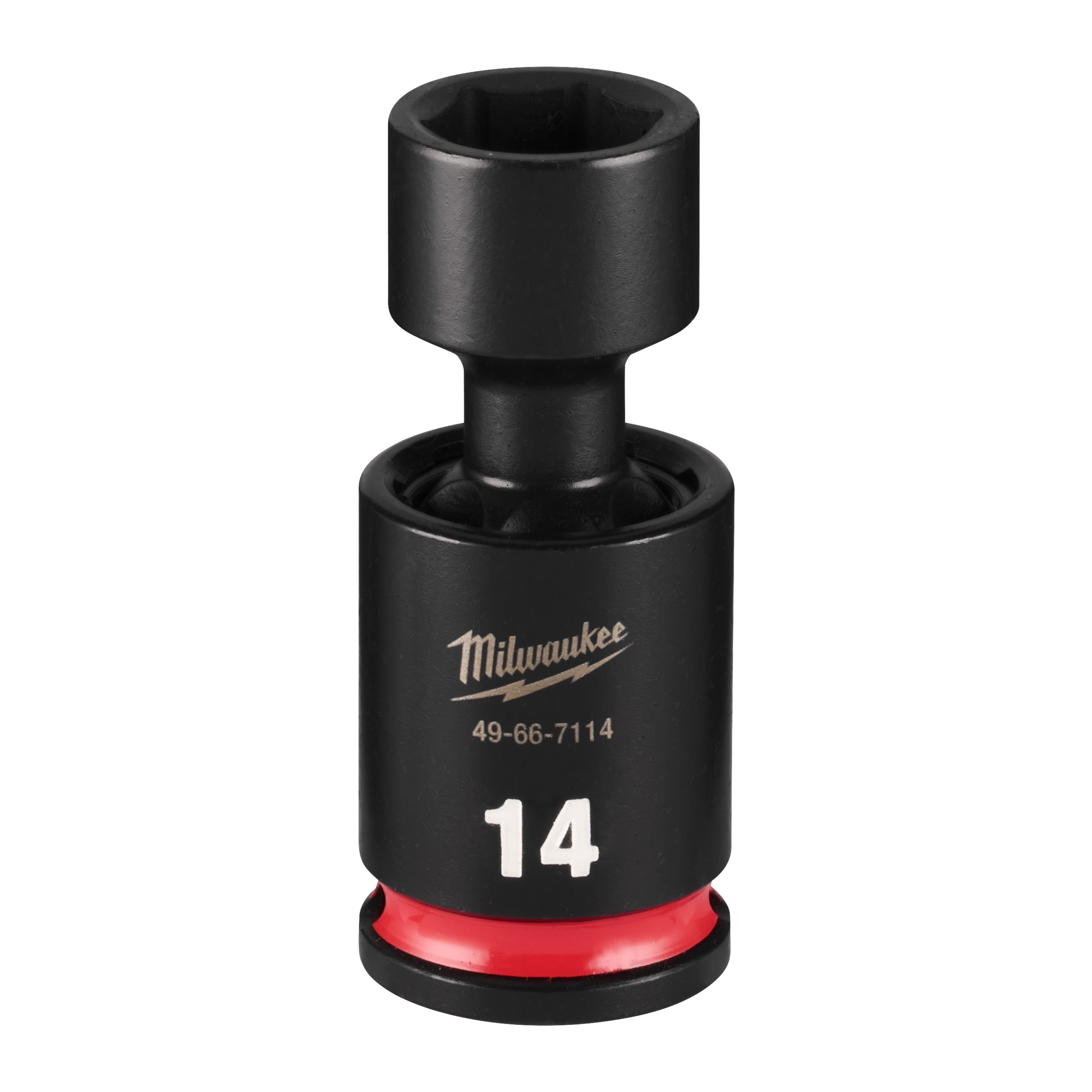 SHOCKWAVE Impact Duty 3/8" Drive 14MM Standard Swivel Socket standing upright on a plain background.