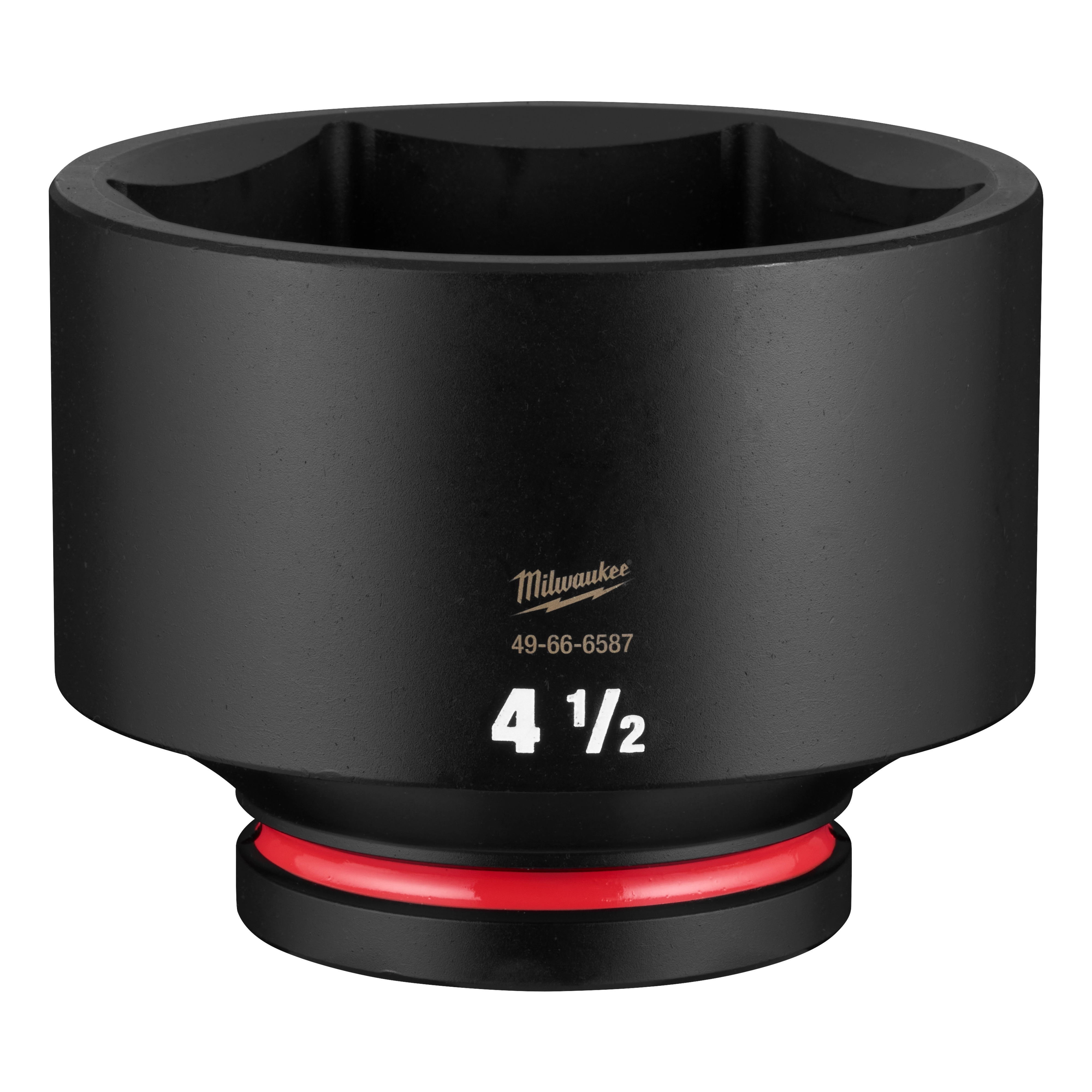 SHOCKWAVE Impact Duty 1" Drive 4-1/2" Standard 6 Point Socket standing upright on a plain background.