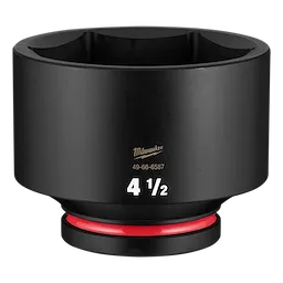 SHOCKWAVE Impact Duty 1" Drive 4-1/2" Standard 6 Point Socket standing upright on a plain background.