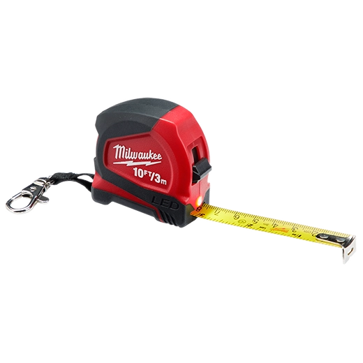 48-22-6601 - 10ft/3. Keychain Tape Measure w/ LED