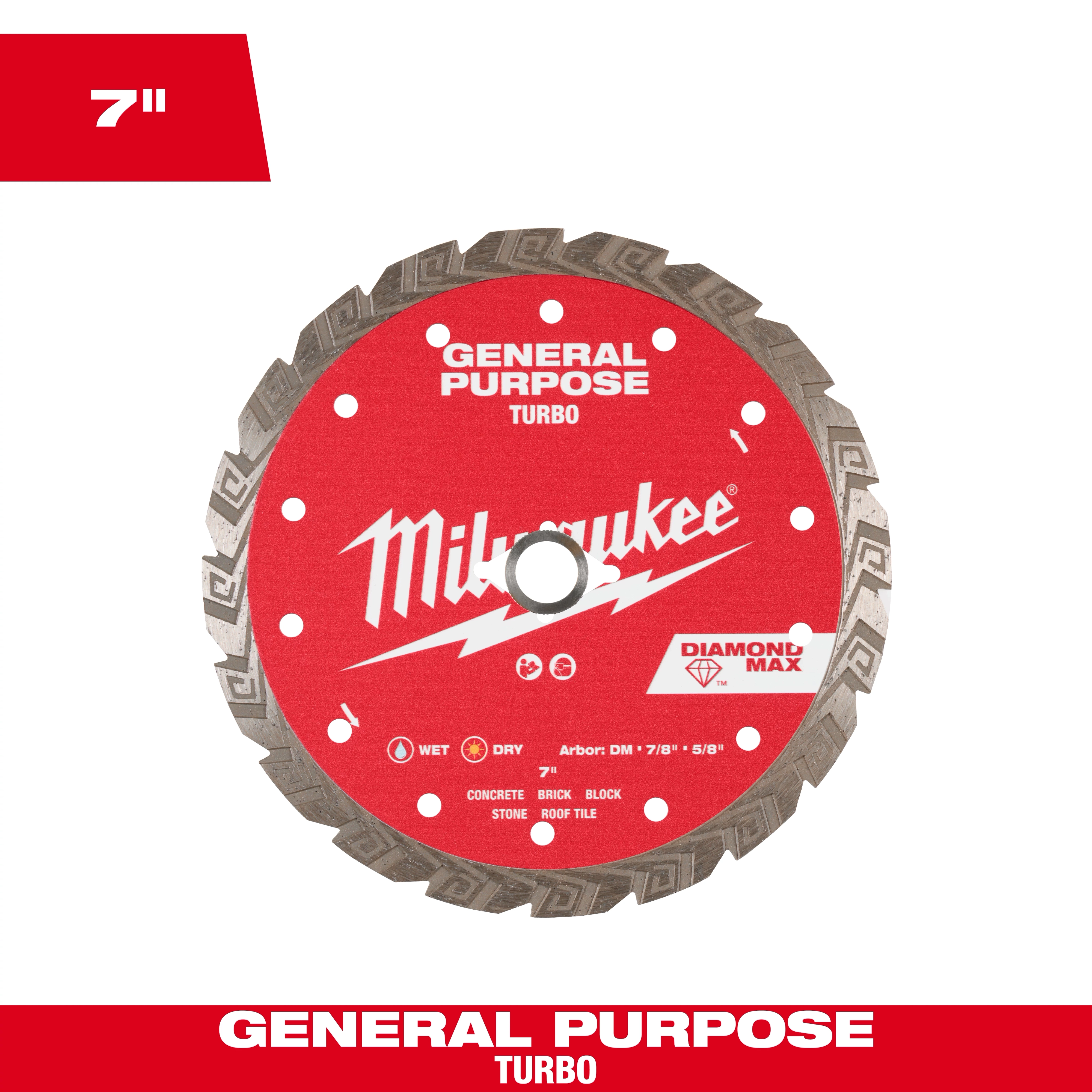 Milwaukee DIAMOND MAX™ Turbo General Purpose Diamond Blade