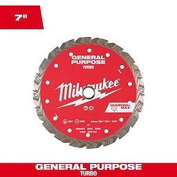 Milwaukee DIAMOND MAX™ Turbo General Purpose Diamond Blade