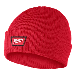 Image of the Milwaukee Rib-Knit Cuffed Beanie in red