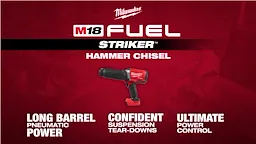 M18 FUEL STRIKER Hammer Chisel Kit video.