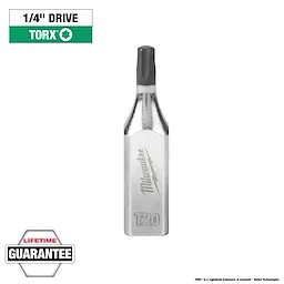 1/4" Drive T20 Torx Bit Socket