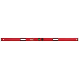 Milwaukee REDSTICK Digital Level with PINPOINT Measurement Technology in red with a digital display in the center and two hand grips.
