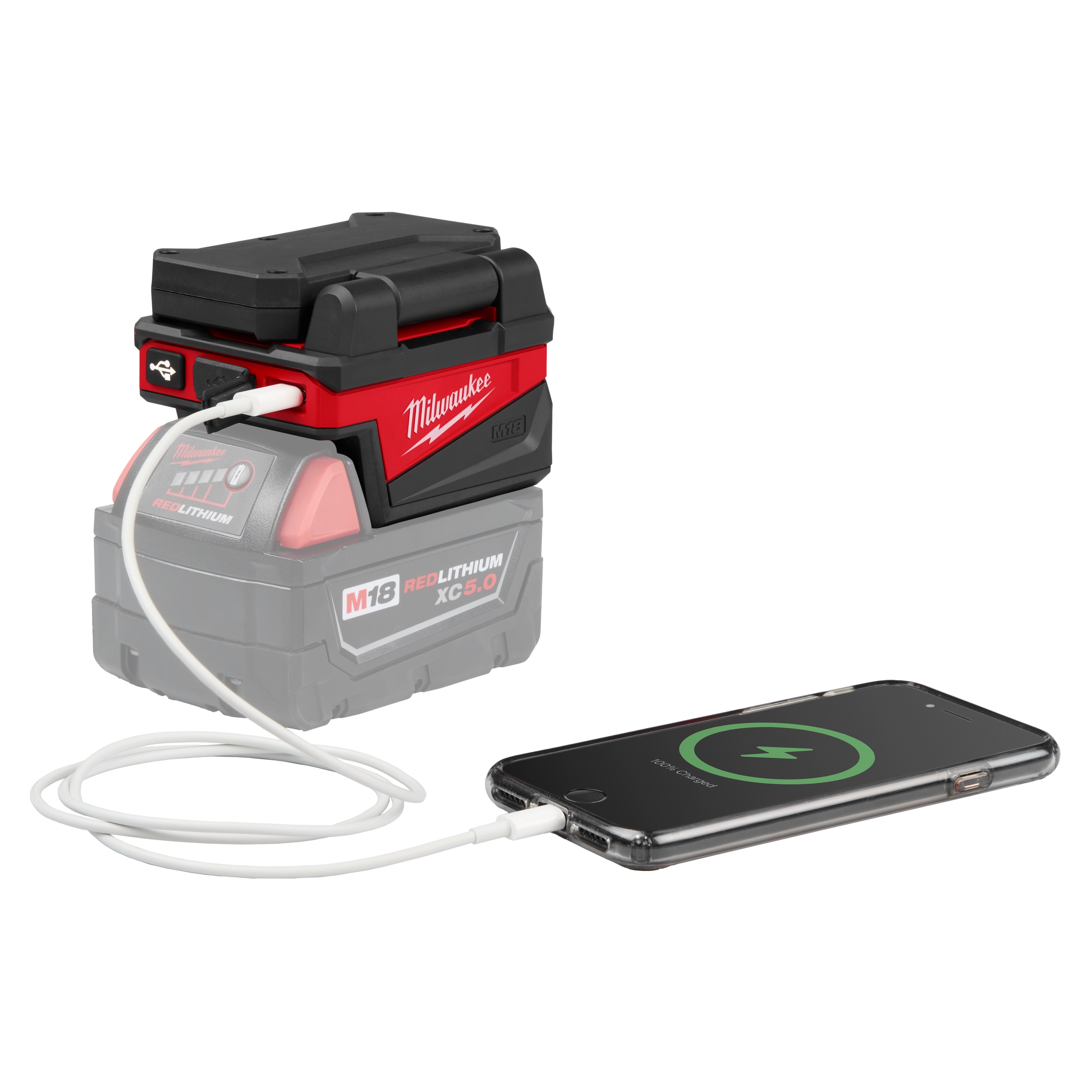 thumbnail image 2 of Milwaukee 2359-20 M18 ROVER Compact Folding Flood Light With USB Charging 2 of 4