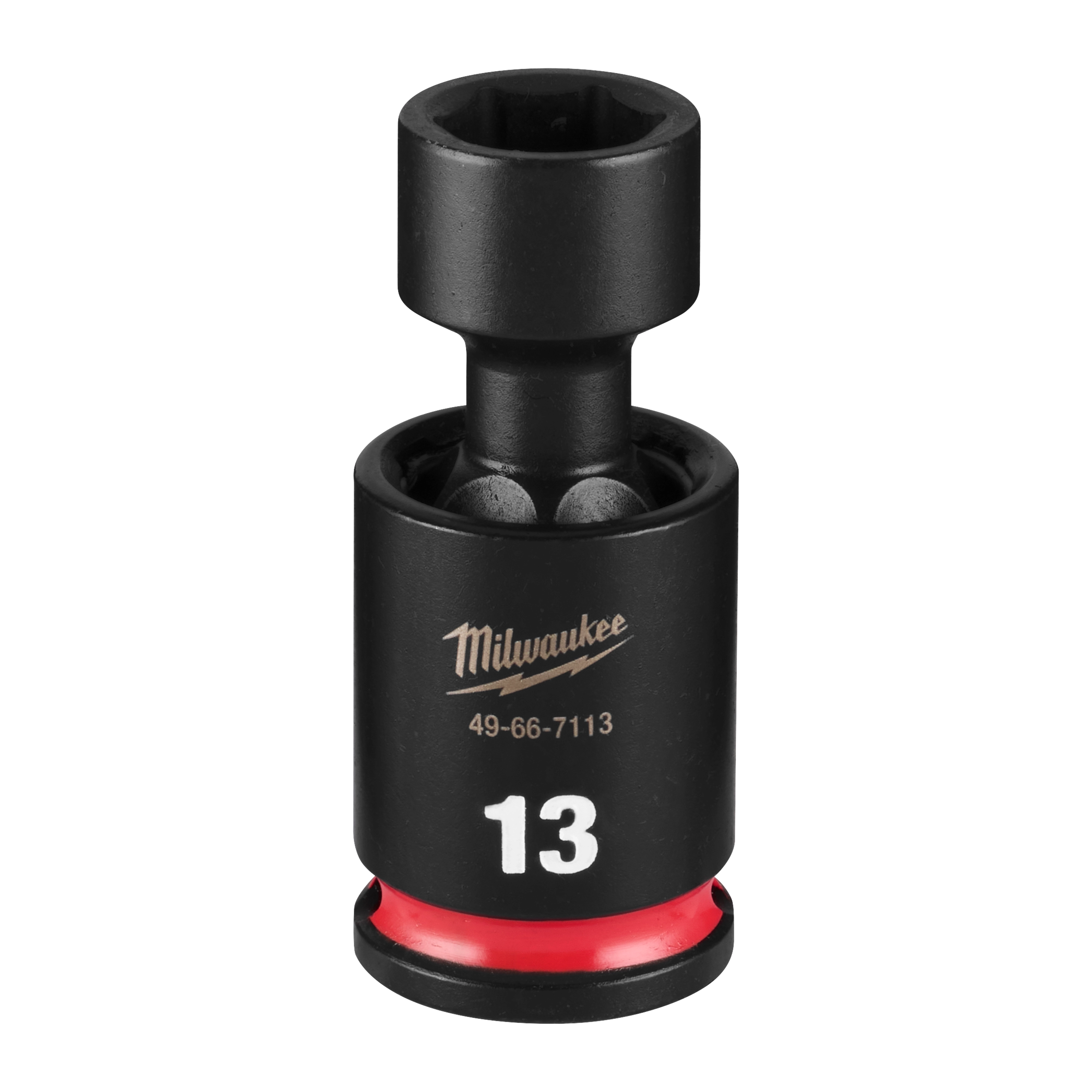 SHOCKWAVE Impact Duty 3/8" Drive 13MM Standard Swivel Socket standing upright on a plain background.