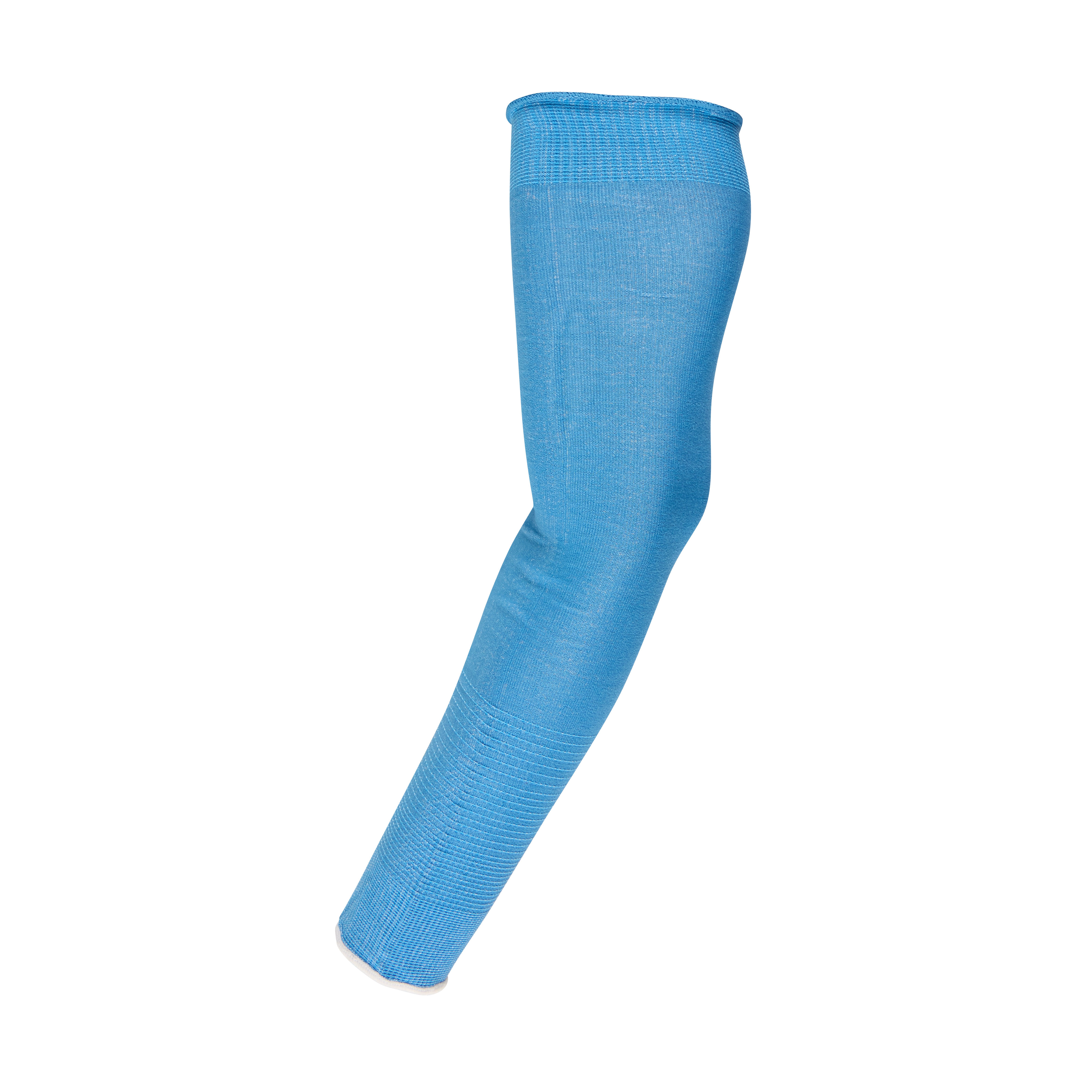 Cooling Cut Level 1 Protective Sleeves, shown in blue, provide lightweight and flexible arm protection.