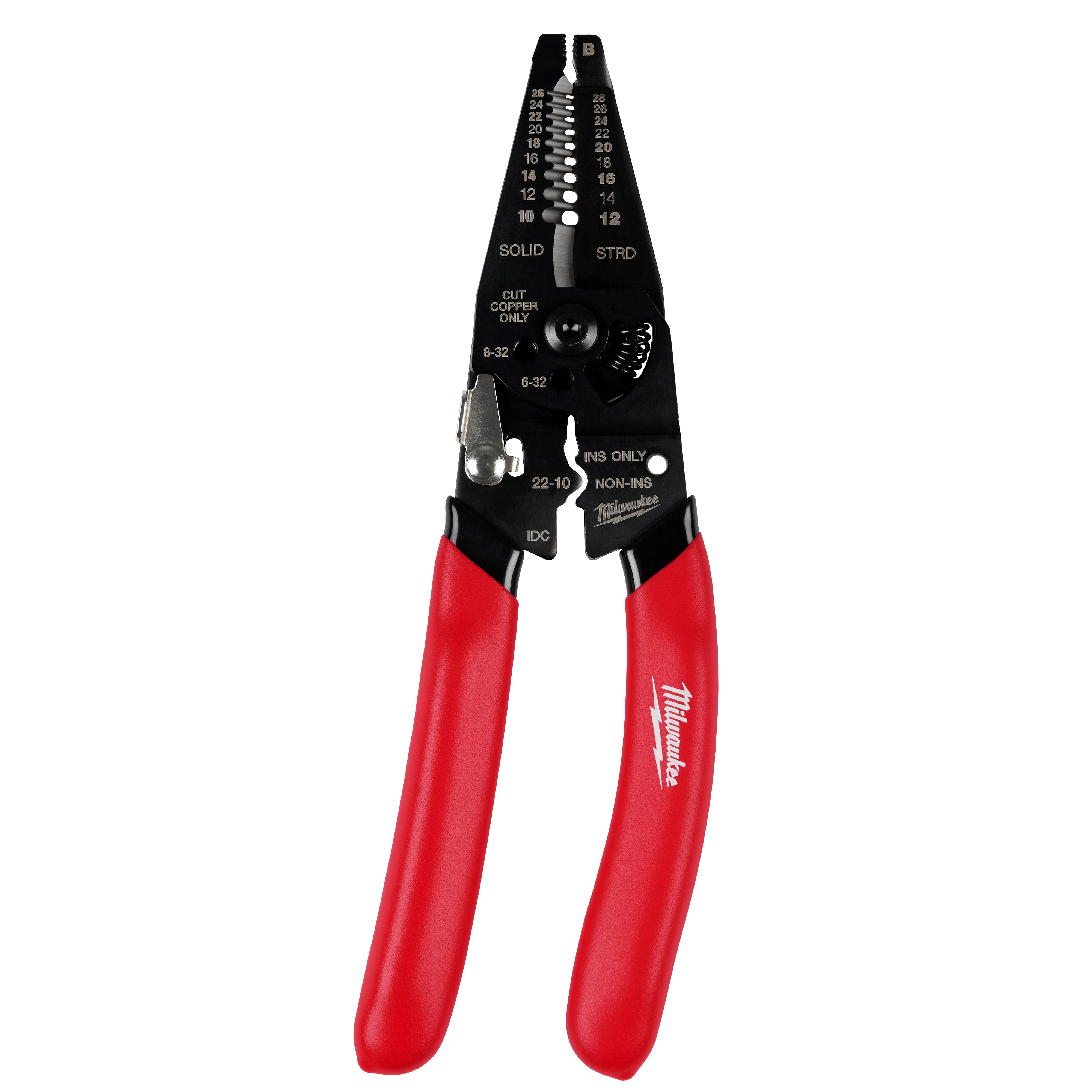 10-28 AWG Multi-Purpose Dipped Grip Wire Stripper & Cutter w/ Reinforced Head