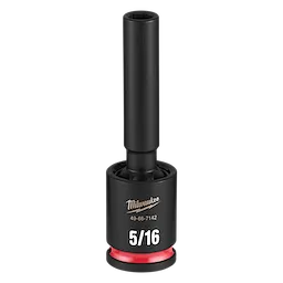 SHOCKWAVE Impact Duty 3/8" Drive 5/16" Deep Swivel Socket standing upright on a plain background.