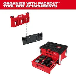 PACKOUT Drawer Tool Boxes and Divider shown in use, highlighting the organizational benefits for tool storage and management.