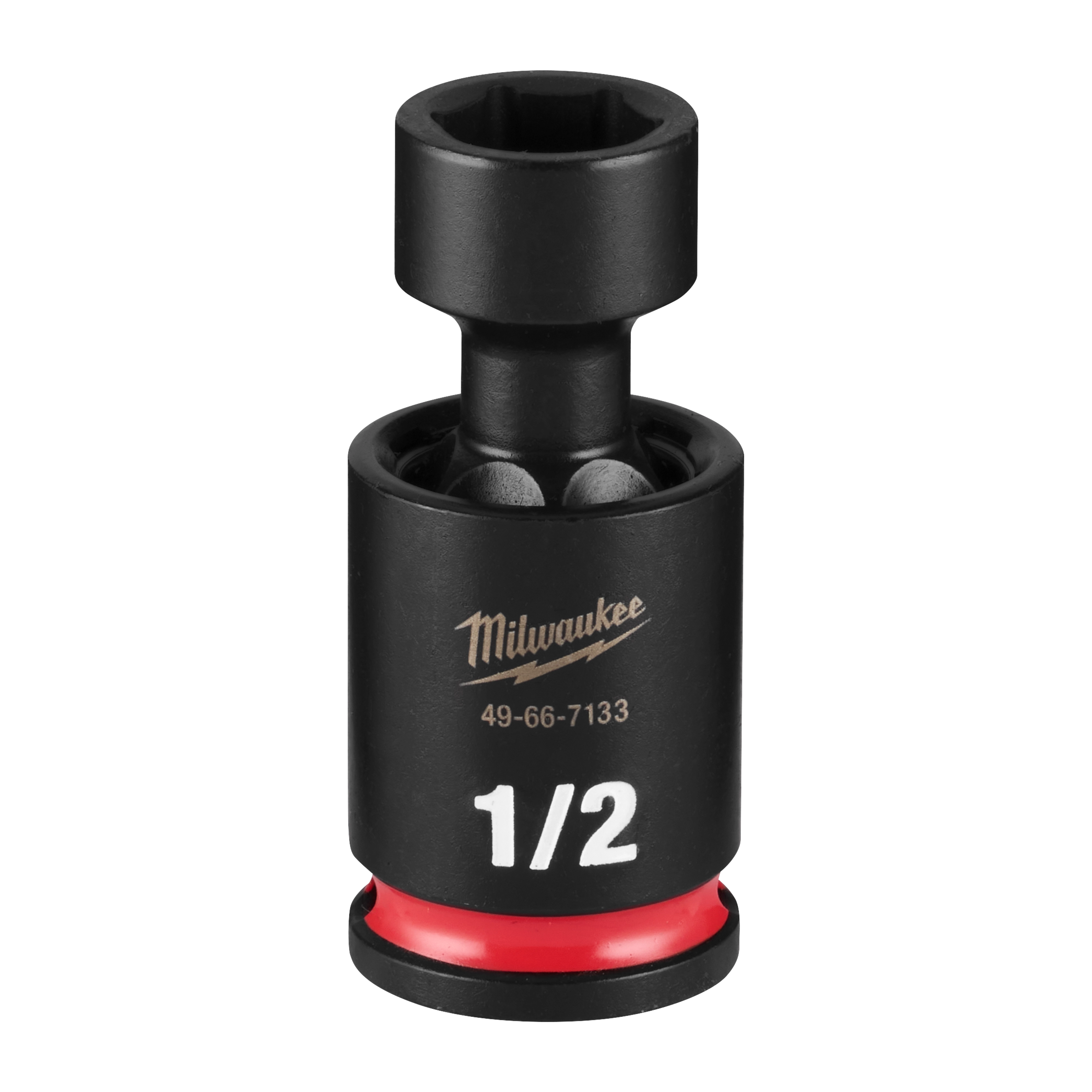 SHOCKWAVE Impact Duty 3/8" Drive 1/2" Standard Swivel Socket standing upright on a plain background.