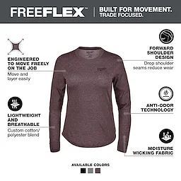 Women's FREEFLEX™ Hybrid Tee - Long Sleeve Purple