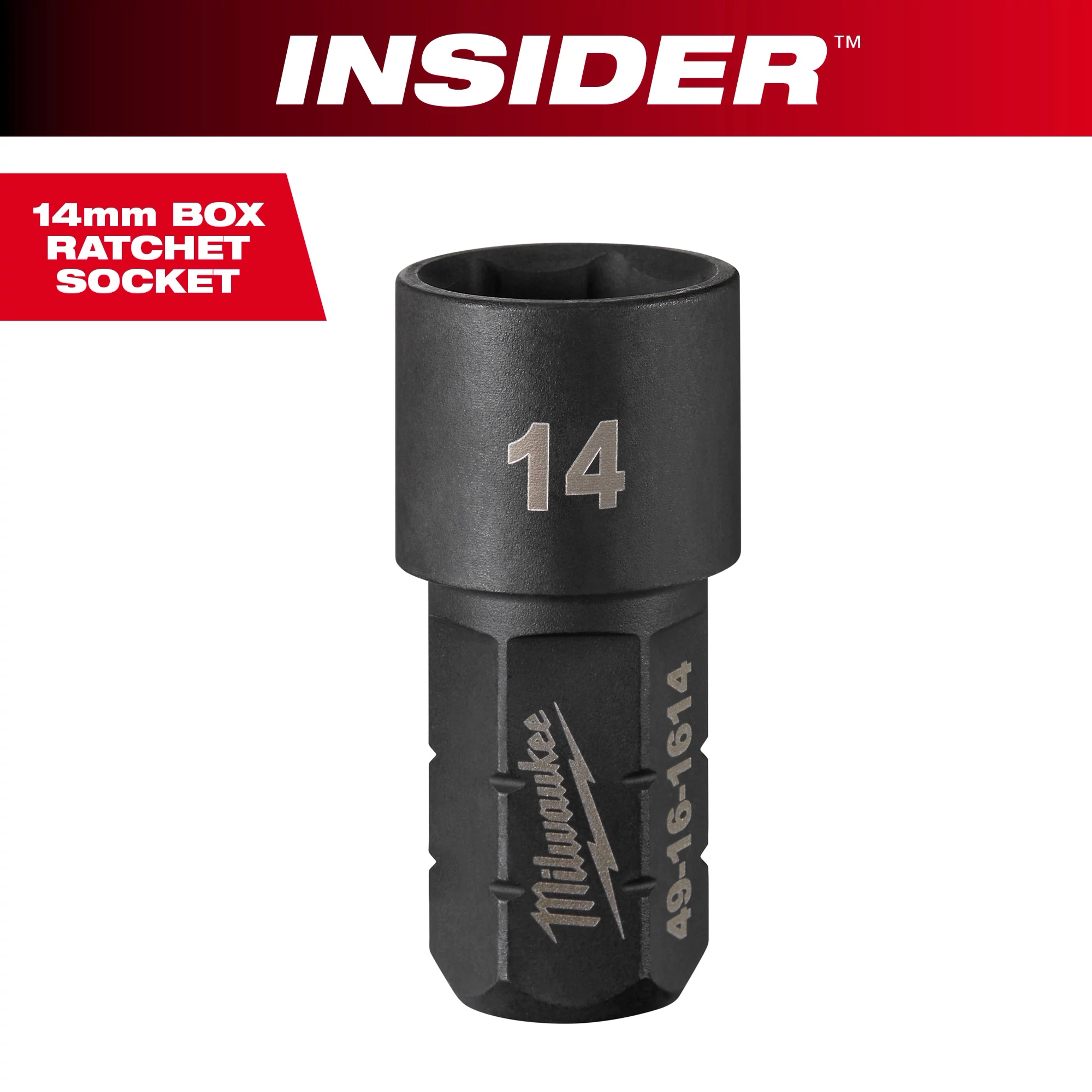 INSIDER™ Box Ratchet Socket 6 Point 14mm