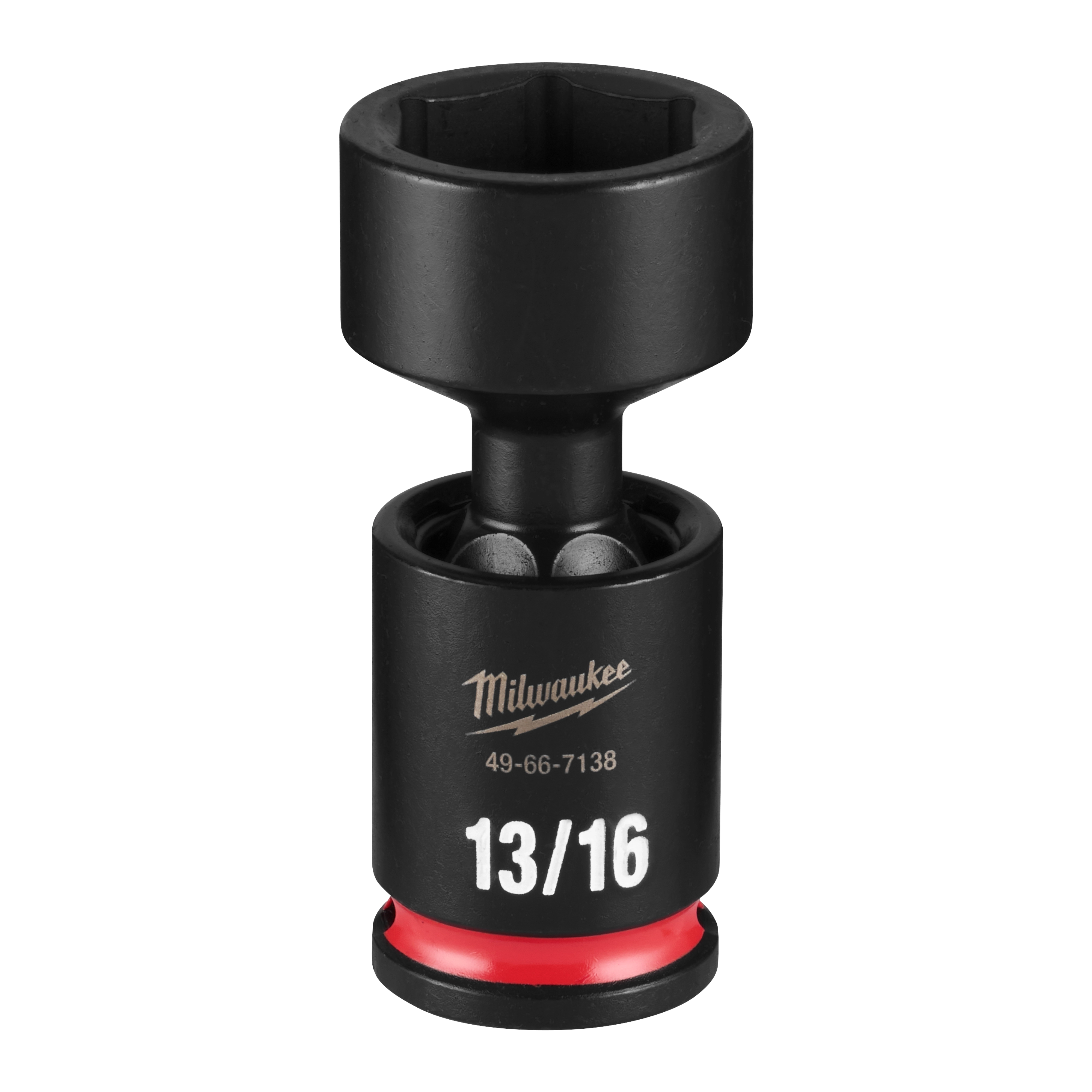 SHOCKWAVE Impact Duty 3/8" Drive 13/16" Standard Swivel Socket standing upright on a plain background.