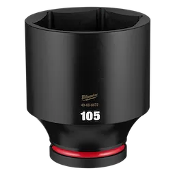 SHOCKWAVE Impact Duty 1" Drive 105mm Deep 6 Point Socket standing upright on a plain background.