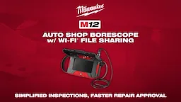 Milwaukee® M12™ Auto Shop Borescope w Wi-Fi File Sharing