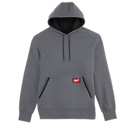 Gray midweight pullover hoodie
