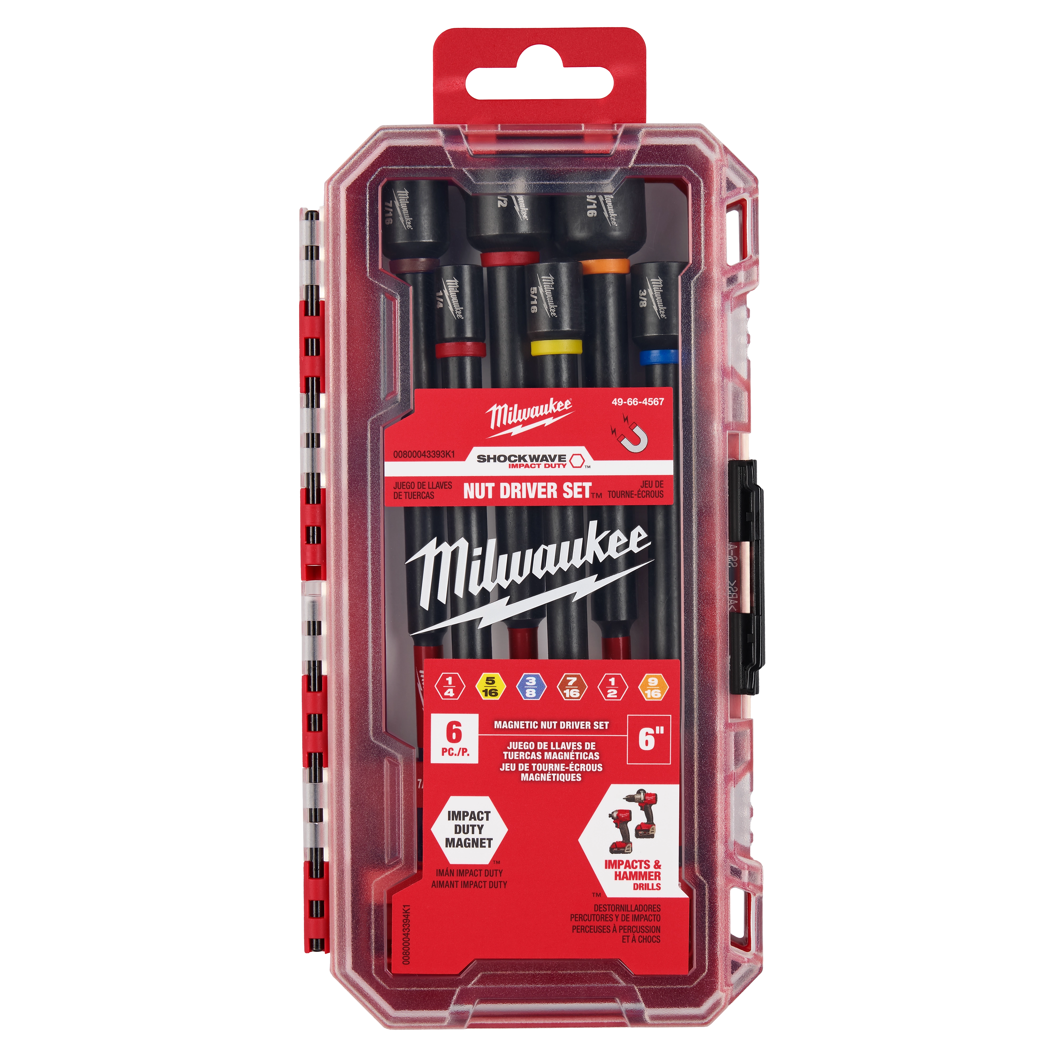 SHOCKWAVE™  Impact Duty™ 6" Magnetic Nut Driver Set 6PC
