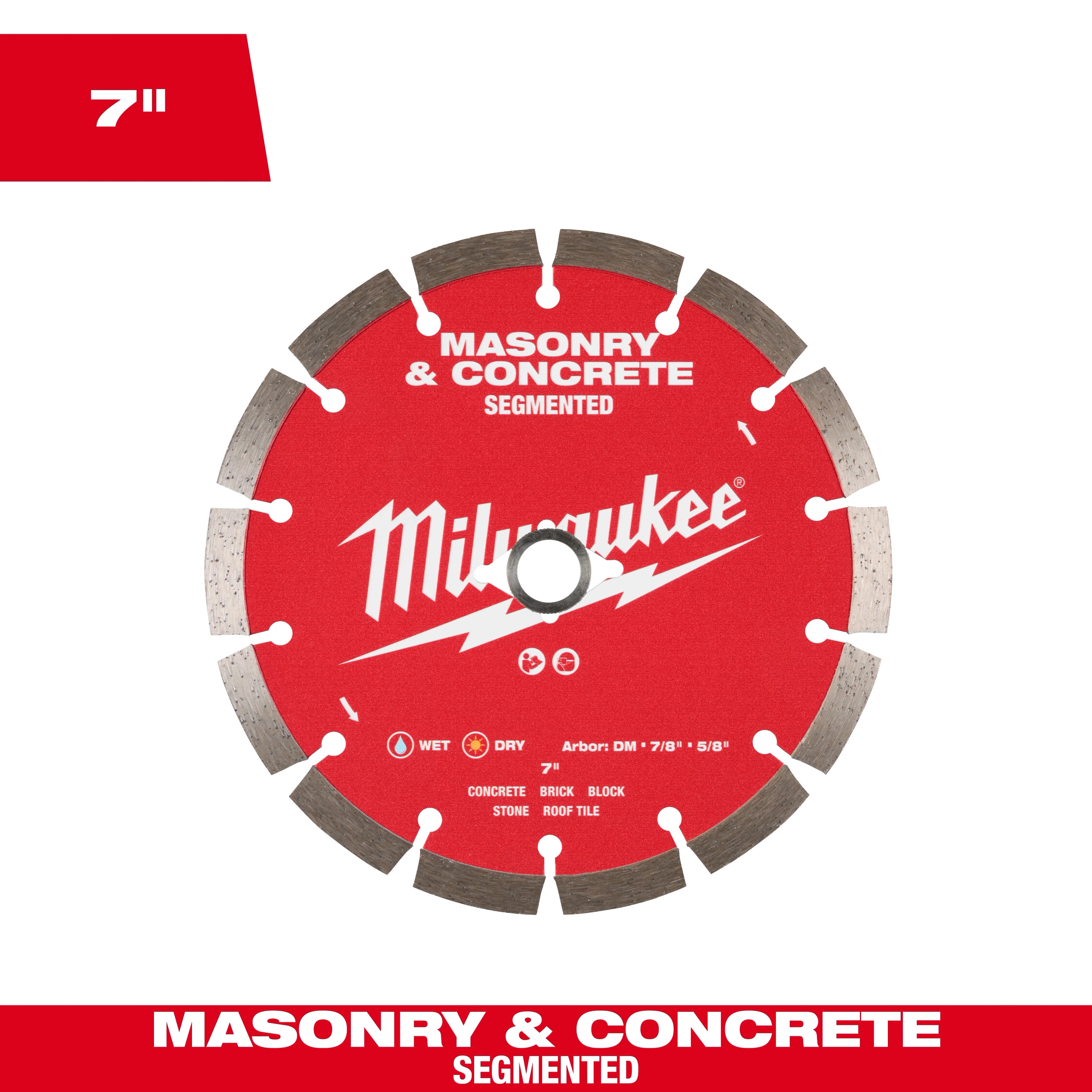 Milwaukee Segmented Masonry & Concrete Diamond Blade