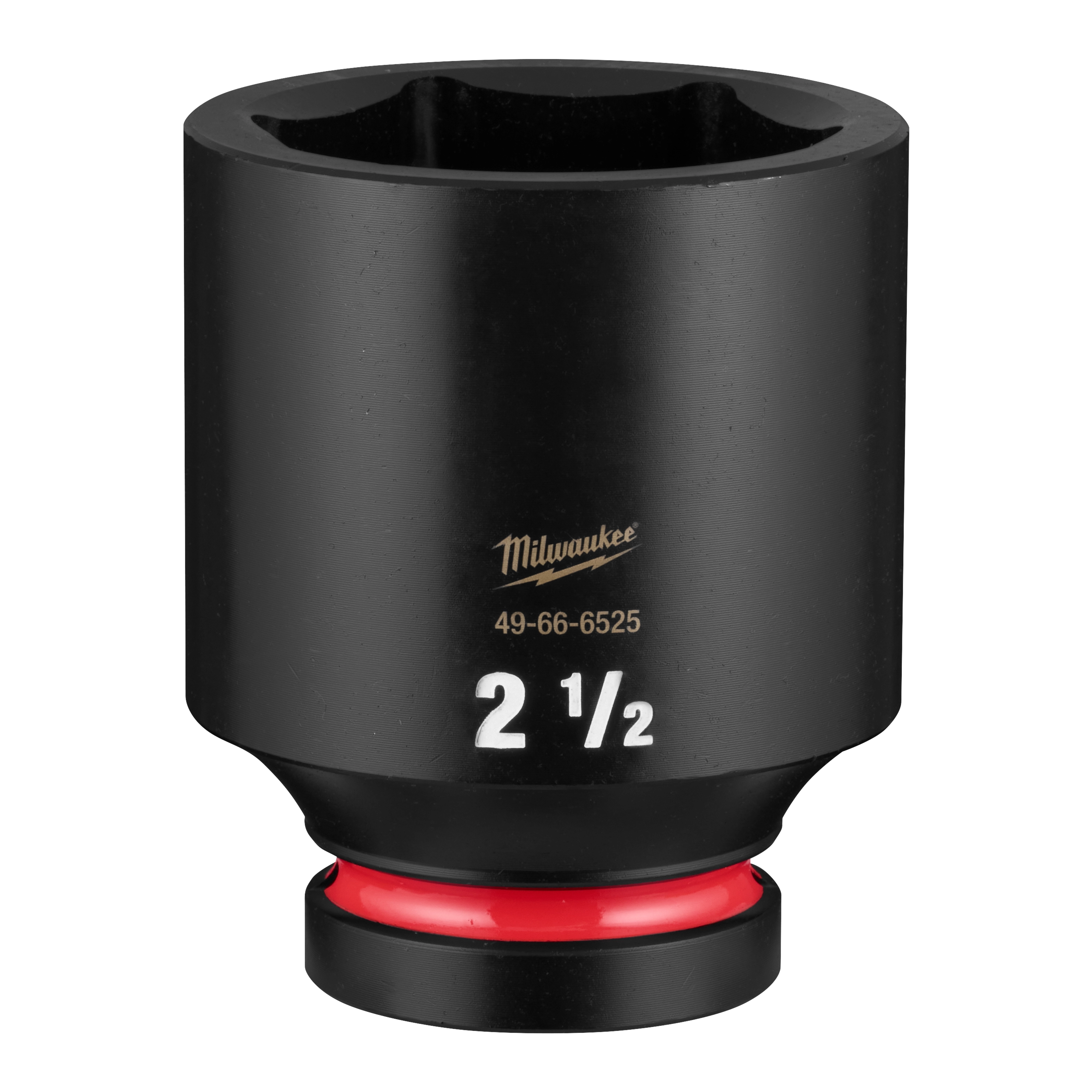 SHOCKWAVE Impact Duty 1" Drive 2-1/2" Deep 6 Point Socket standing upright on a plain background.