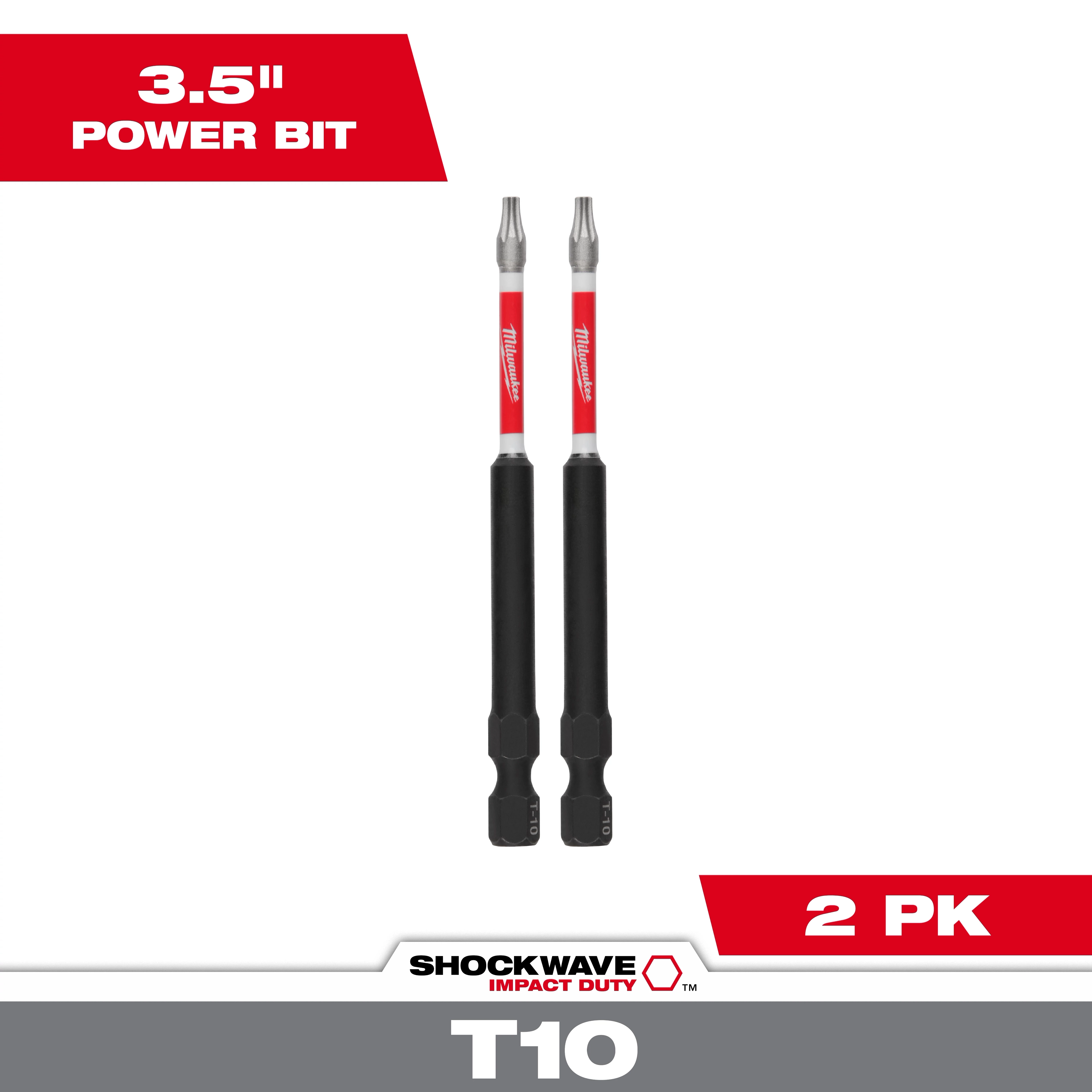 SHOCKWAVE™ 3-1/2" Impact Duty T10 Bit (2 PK)