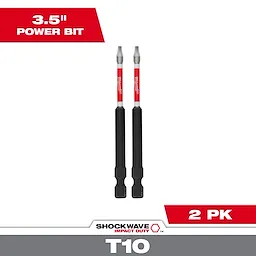 SHOCKWAVE™ 3-1/2" Impact Duty T10 Bit (2 PK)