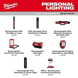 MILWAUKEE® Rechargeable Personal Lighting