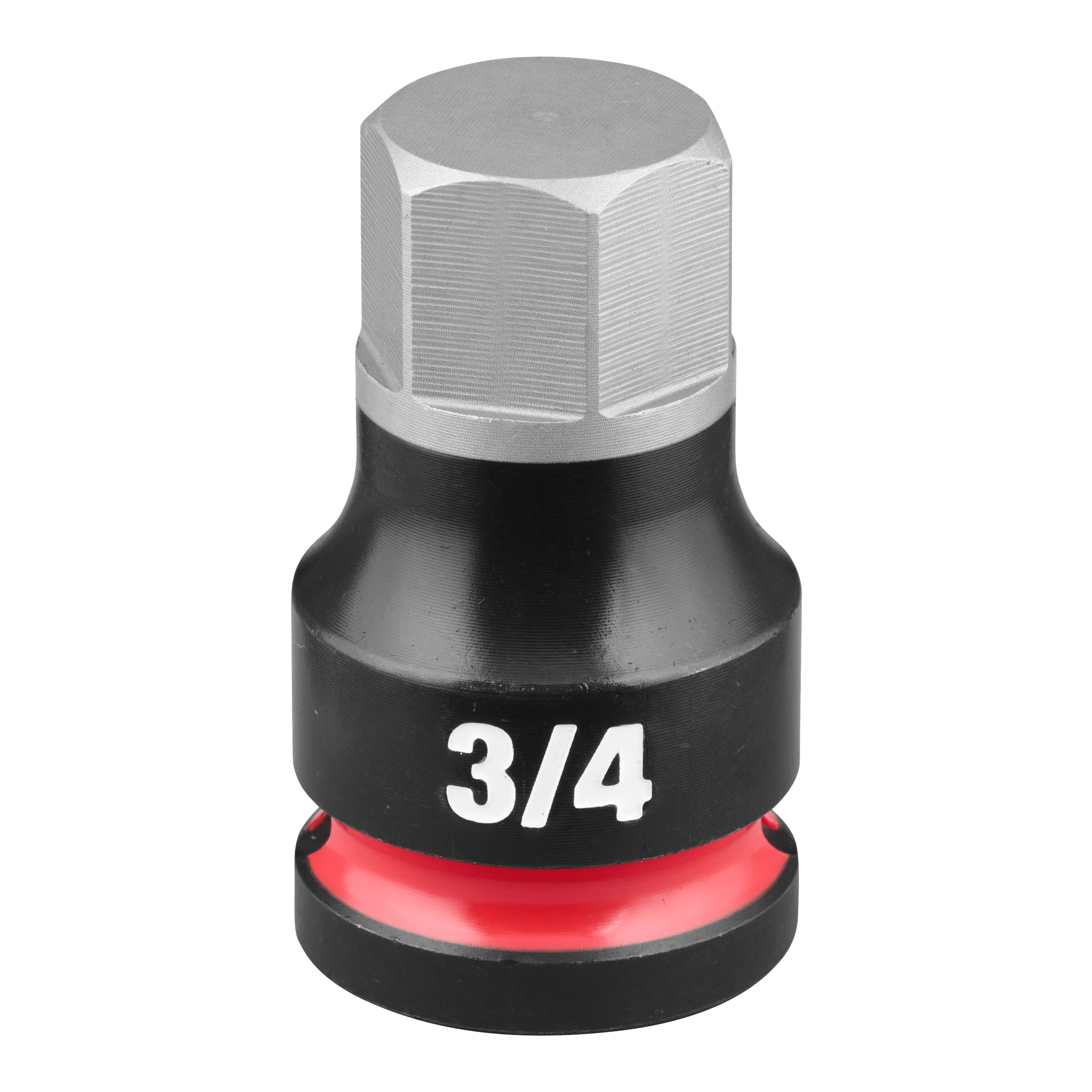 SHOCKWAVE Impact Duty 1/2" Drive 2" Hex 3/4" Bit Socket with a black and silver finish.