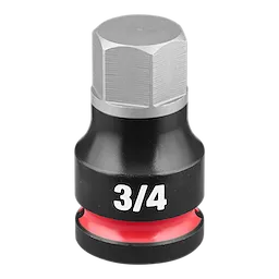 SHOCKWAVE Impact Duty 1/2" Drive 2" Hex 3/4" Bit Socket with a black and silver finish.